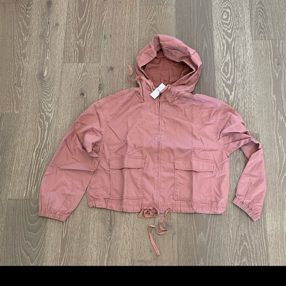 Loft Outlet hooded zip-up jacket